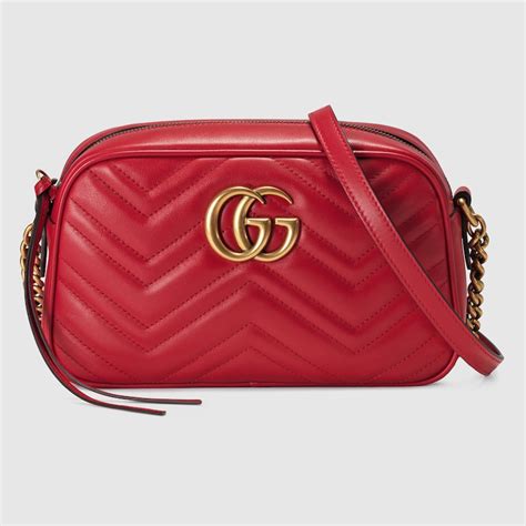 gucci marmont piccola rossa|Gucci Borsa a spalla GG Marmont misura piccola.